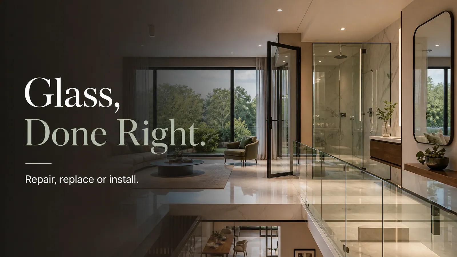 Glass repaired, replaced or installed the right way, fitted by Fabrockers