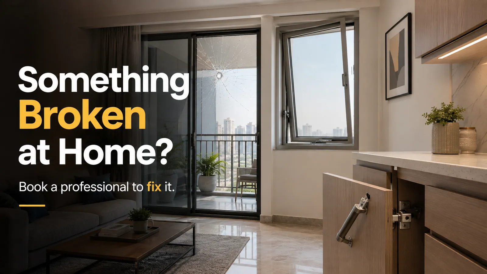 Something broken at home? Book a professional to fix it, fitted by Fabrockers